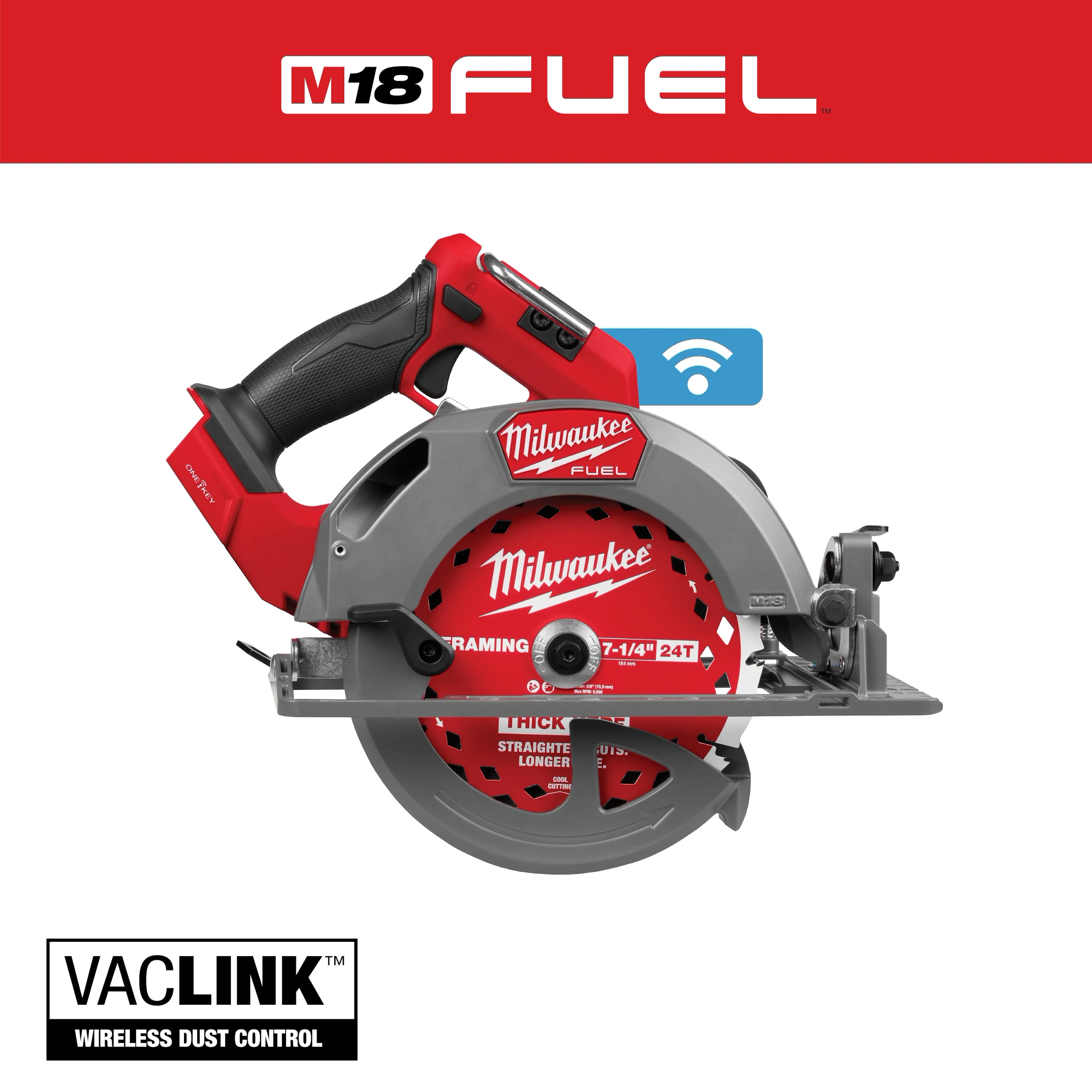 Milwaukee 2835-20 M18 FUEL™ 7-1/4" Circular Saw w/ ONE-KEY