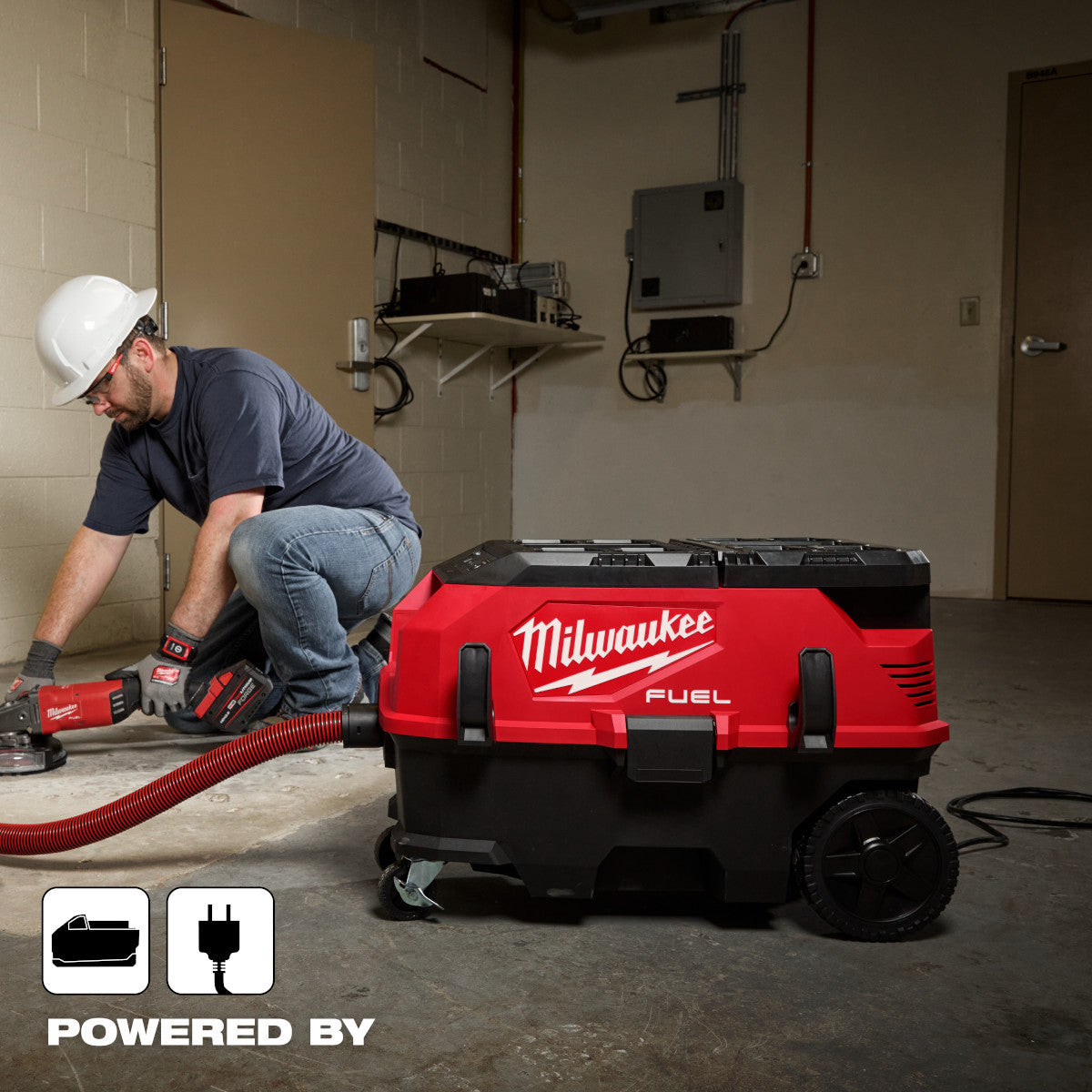 M18 FUEL 9 Gallon Dual Battery Dust Extractor w/ PACKOUT Compatibility and VACLINK Kit - Ace Tool Group - Milwaukee