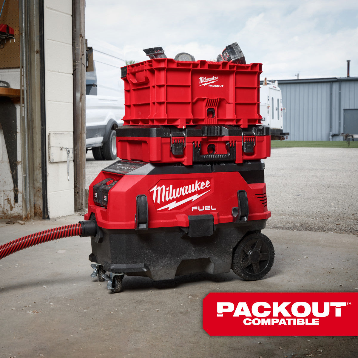 M18 FUEL 9 Gallon Dual Battery Dust Extractor w/ PACKOUT Compatibility and VACLINK - Ace Tool Group - Milwaukee