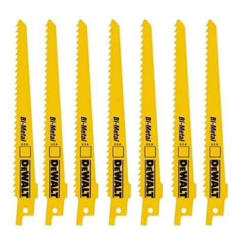 Dewalt Dw4806B25 6" 10Tpi Bi-Metal Reciprocating Saw Blade (Bulk 25) - Ace Tool Group - DeWalt