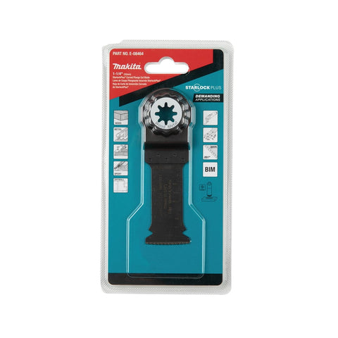 Makita E-08464 StarlockPlus Oscillating Multi-Tool 1-1/4in. Bi-Metal Curved Plunge Cut Blade - Ace Tool Group - Makita