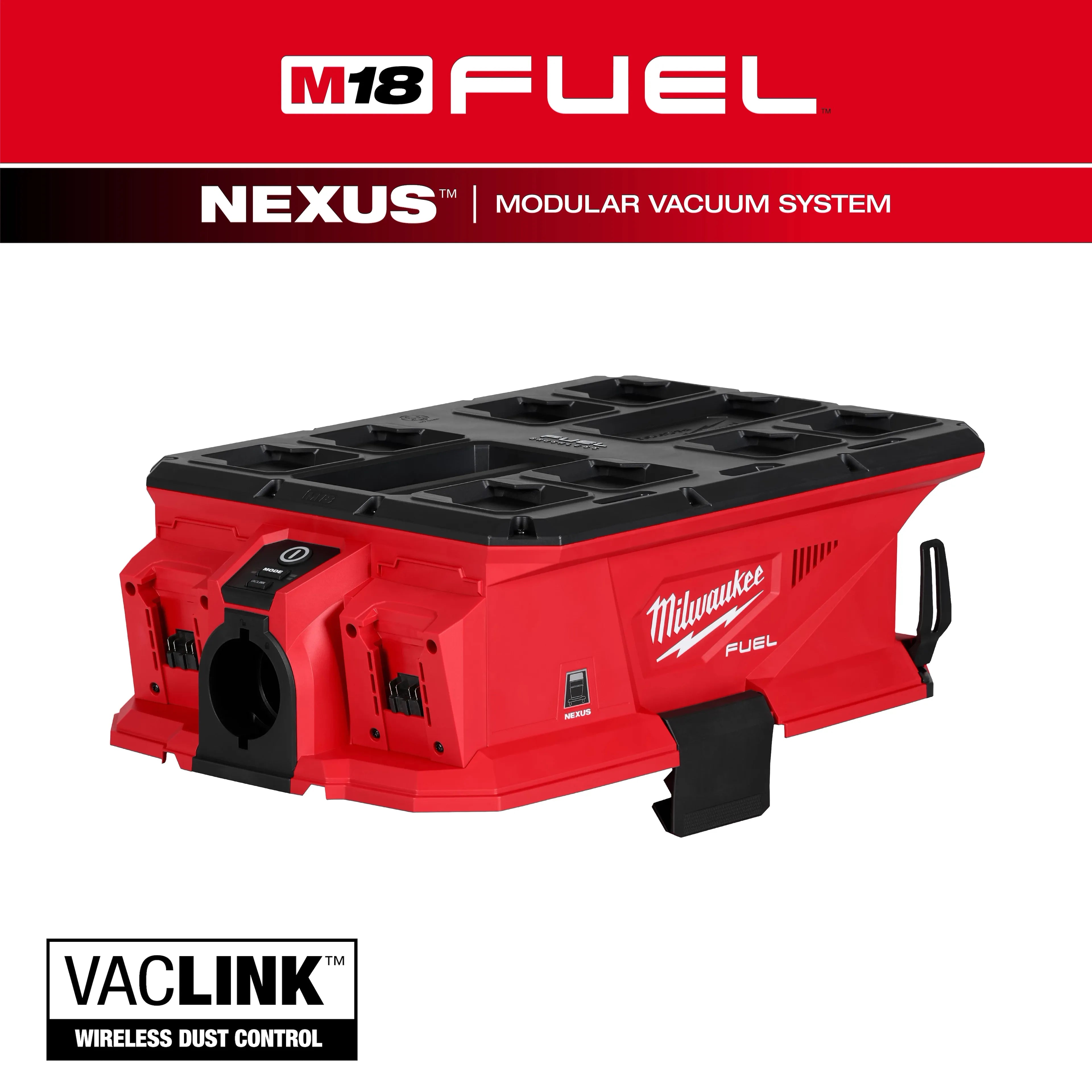 Milwaukee 0926-20 M18 FUEL NEXUS Dual Battery Wet/Dry Vacuum Motor Head w/ PACKOUT Compatibility & VACLINK - Ace Tool Group - Milwaukee