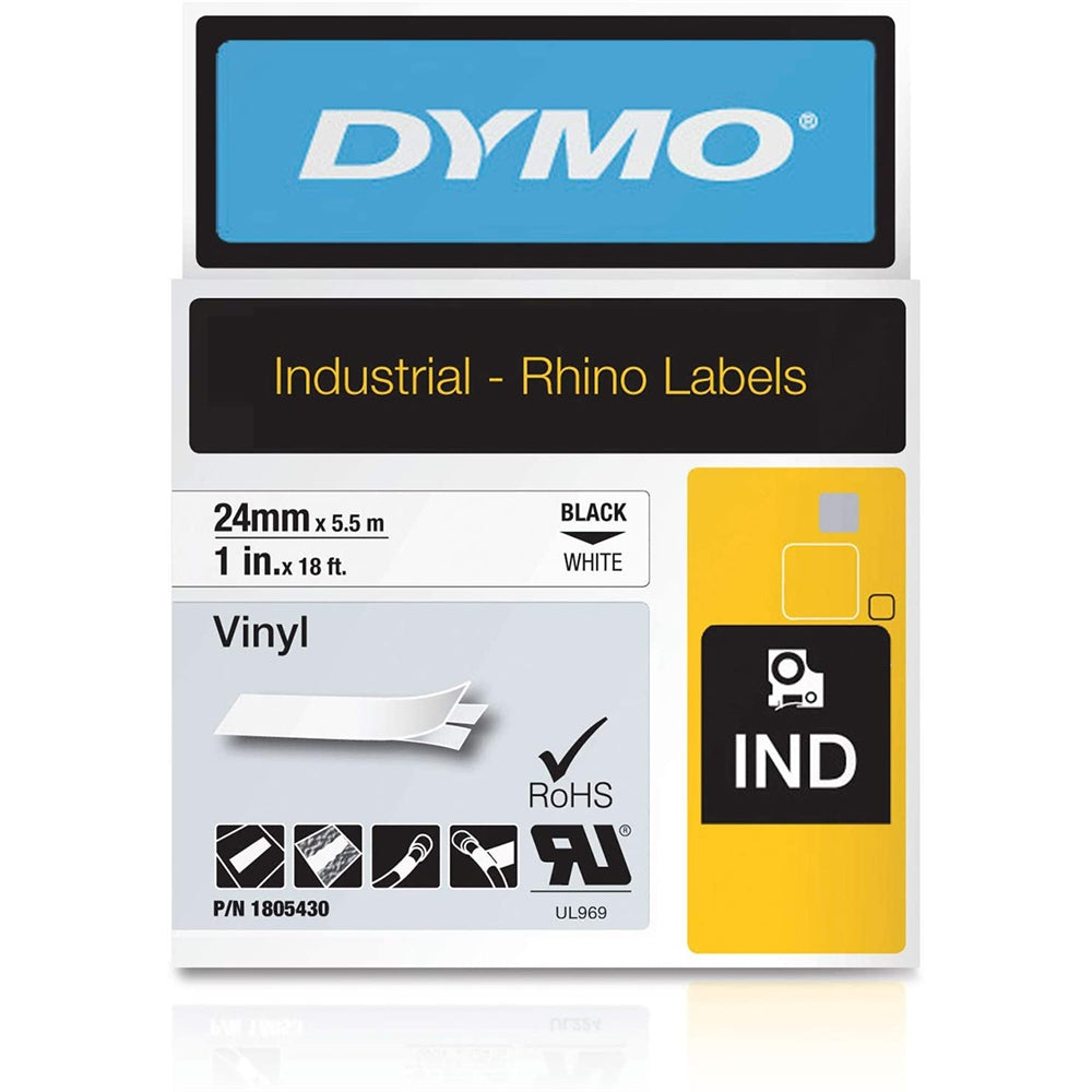 Dymo 1805430 Colored Vinyl Label Maker Tape, 1 in. - Ace Tool Group - Dymo