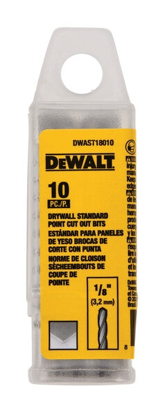 Dewalt Dwast18010 1/8In Drywall Standard Cut Out Bit 10 - Ace Tool Group - DeWalt