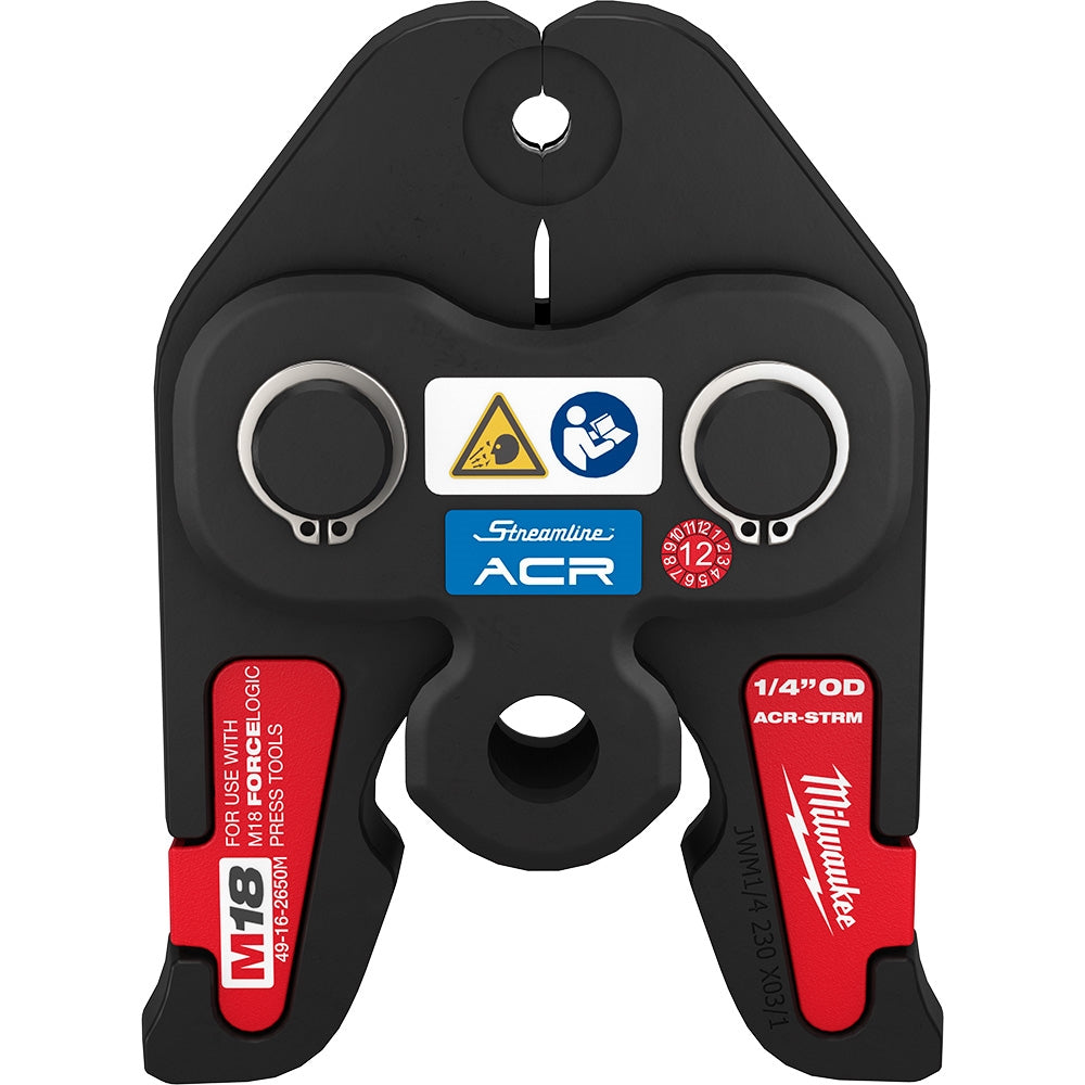 Milwaukee 49-16-2650M 1/4" Streamline ACR Press Jaw for M18 FORCE LOGIC Press Tools - Ace Tool Group - Milwaukee