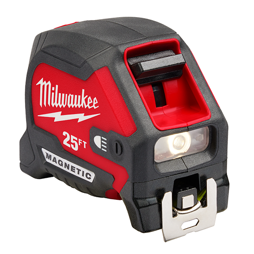 Milwaukee 48-22-0428 25ft Tape Measure w/ 100L Light 6 Pack - Ace Tool Group - Milwaukee