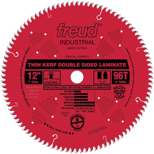 Freud Tools 12" Thin Kerf Double Sided Laminate/Melamine - Ace Tool Group - Freud