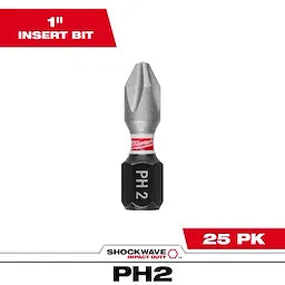 Milwaukee 48-32-4308 SHOCKWAVE 6 in. PH3 Impact Driver Bit 3 Pack - Ace Tool Group - Milwaukee