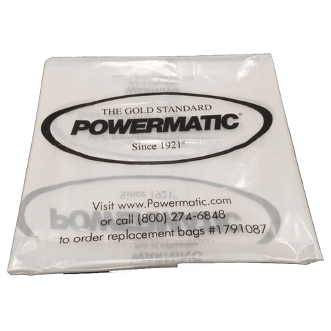 Powermatic 1791087 Pmcpb-20 20 in. Clear Coll Bag (Pkg Of 5) - Ace Tool Group - Powermatic