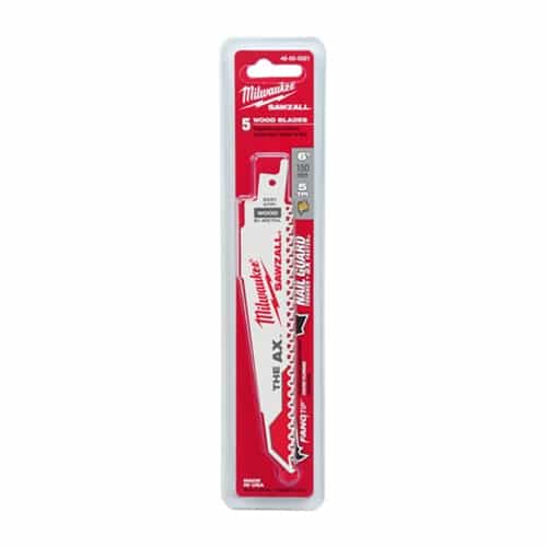 Milwaukee #48-00-5021 6" 5 TPI The Ax Sawzall Blade - Ace Tool Group - Milwaukee