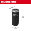 Milwaukee 48-22-8392B PACKOUT  20oz Tumbler Black 6 Pack - Ace Tool Group - Milwaukee