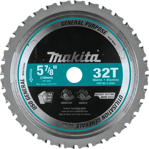 Makita E-02951 5-7/8 in. 32T CT Saw Blade - Ace Tool Group - Makita
