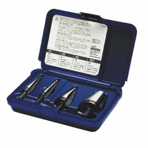 Irwin 10225 Step Drill Bit Set General Purpose 4-Piece - Ace Tool Group - Irwin