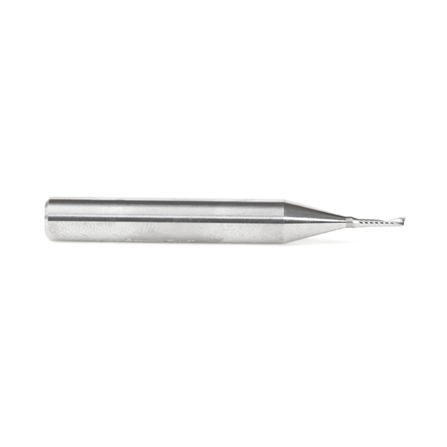Amana Tool 51441 Solid Carbide Cnc Spiral O Single Flute, Plastic Cutting 1/16 Dia X 1/4 X 1/4 Shank X 2 Inch Long Up-Cut Router Bit - Ace Tool Group - Amana Tool