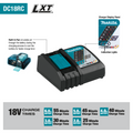 Makita XT297T 18V LXT Lithium-Ion Brushless Cordless 2-Pc. Combo Kit (5.0Ah) - Ace Tool Group - Makita