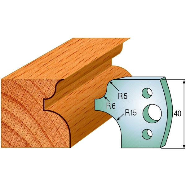 CMT 690.011 Pair of Profiled Knives for Shaper Cutters - Ace Tool Group - CMT