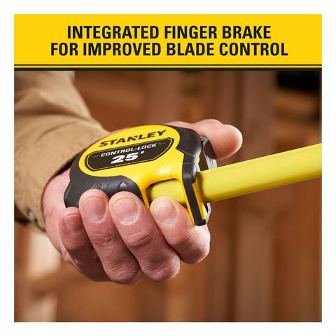Stanley 25 ft. CONTROL-LOCK Tape Measure - Ace Tool Group - Stanley