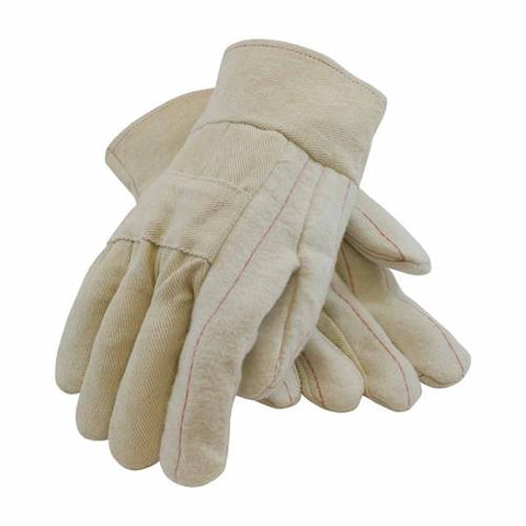 PIP 94-928 Canvas Hot Mill Glove, 28 Oz., Three Layers, Premium Grade, Band Top, Burlap  -12 Pack - Ace Tool Group - Protective Industrial Products