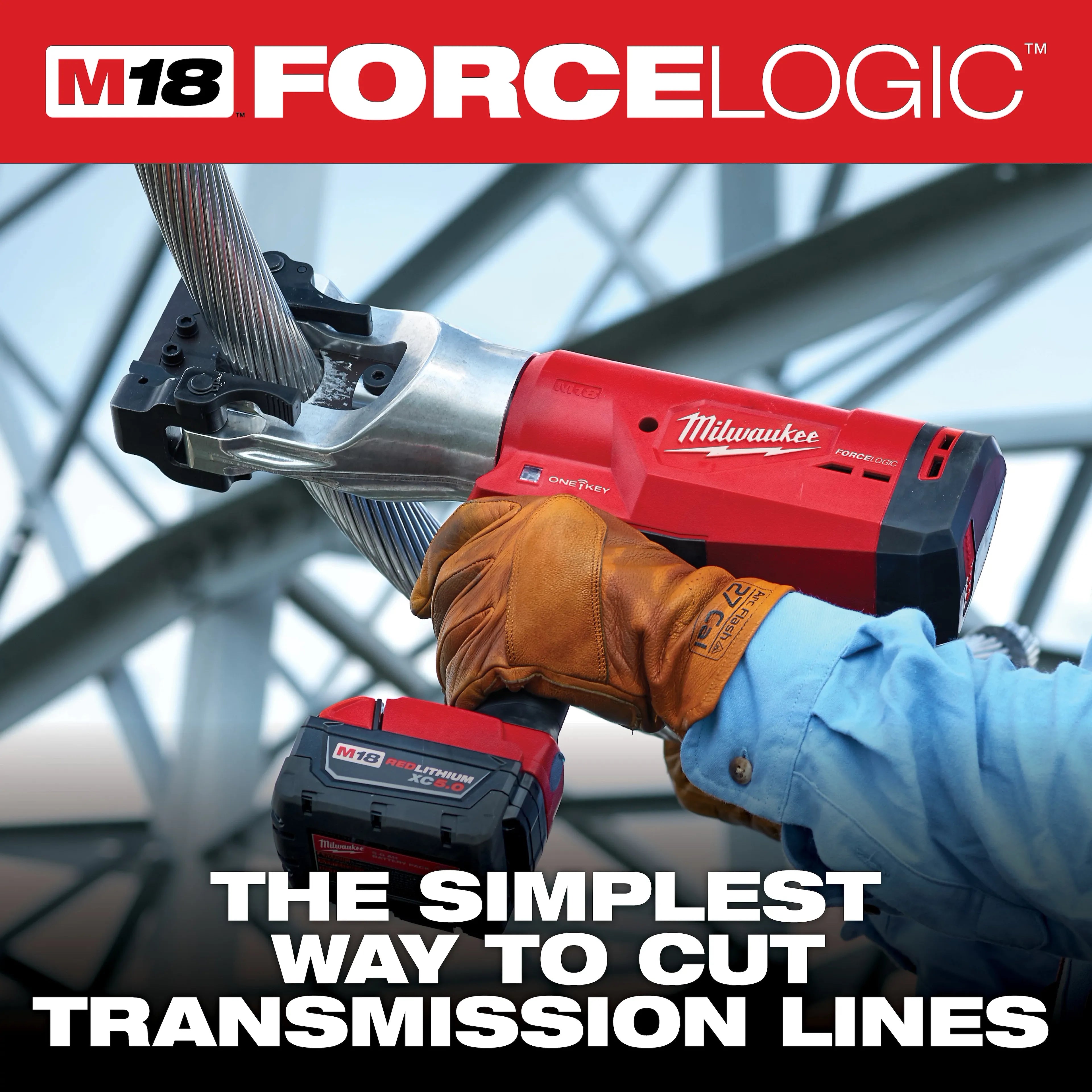 Milwaukee 2777-21 M18 FORCE LOGIC 1590 ACSR CABLE CUTTER - Ace Tool Group - Milwaukee
