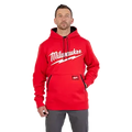 Milwaukee 352R-S Midweight Pullover Hoodie - Logo Red S - Ace Tool Group - Milwaukee