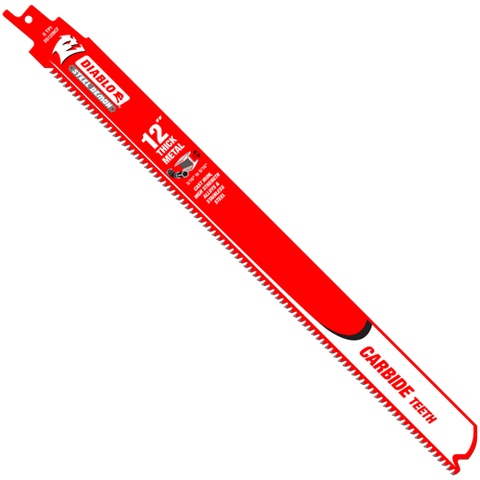 Diablo Tools 12" 8Tpi Steel Demon Carbide Teeth Reciprocating Saw Blade For Thick Metal - Ace Tool Group - Diablo