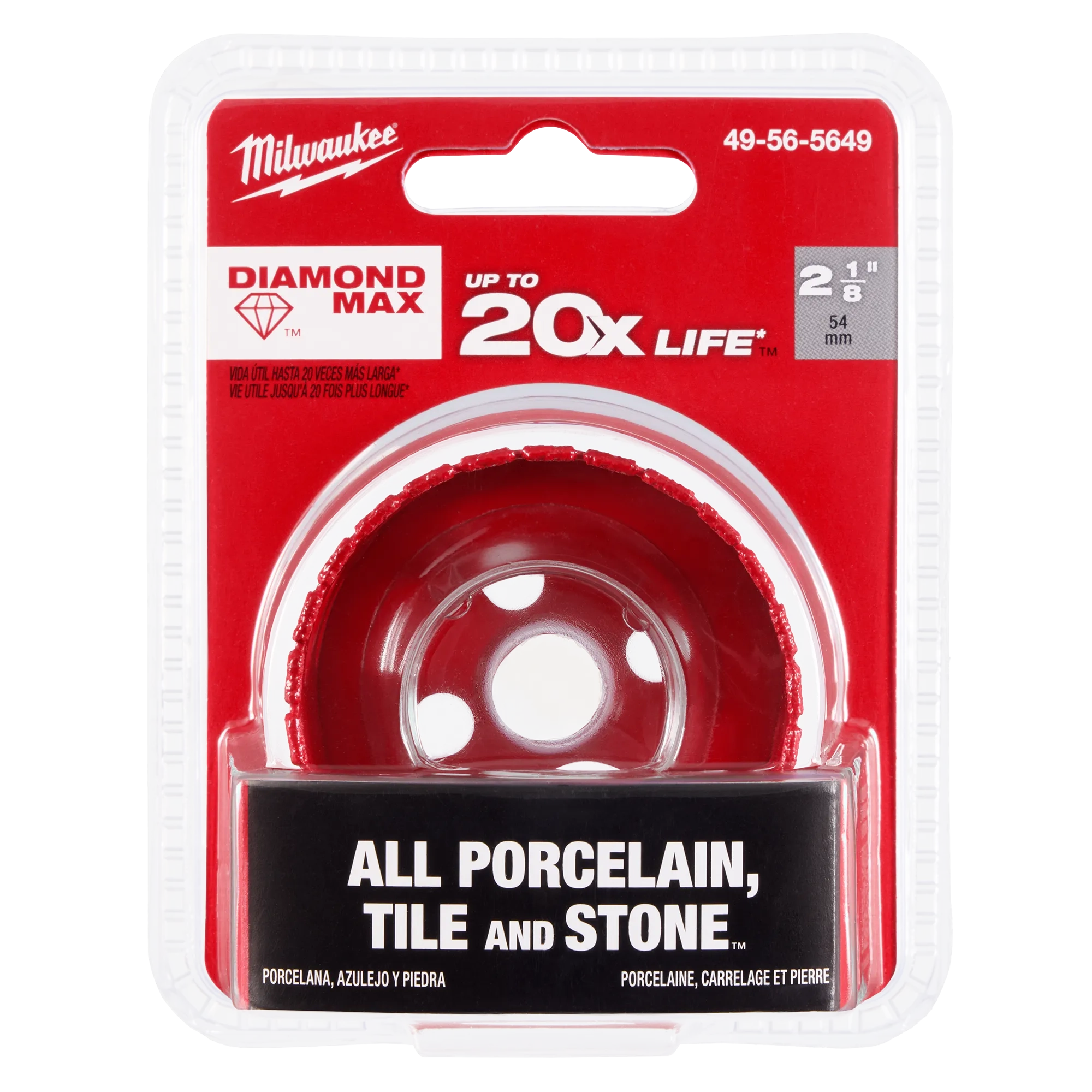 Milwaukee 49-56-5649  2-1/8" Diamond Max Hole Saw - Ace Tool Group - Milwaukee