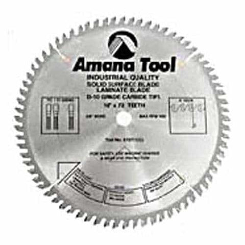 Amana Tool 610721 10"/72T M-Tcg Solid Surface - Ace Tool Group - Amana Tool