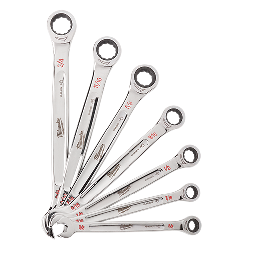Milwaukee 48-22-9406 7pc. Ratcheting Wrench Set SAE - Ace Tool Group - Milwaukee