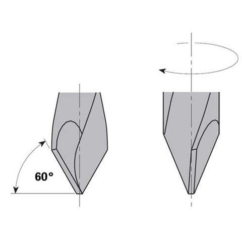 CMT 313.050.12 2 Flute Dowel Drill 5mm Diameter - Ace Tool Group - CMT