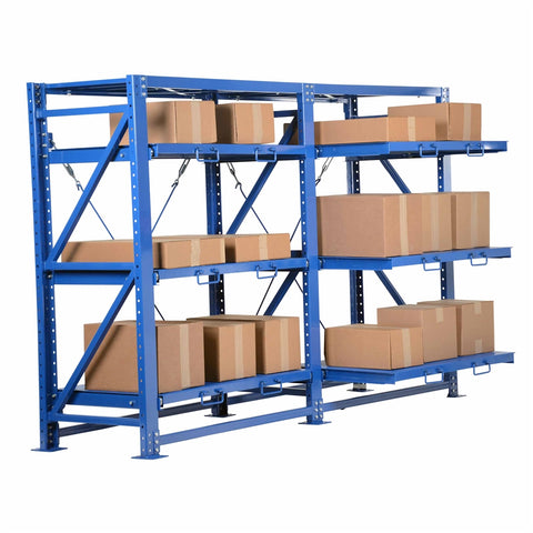 Vestil VRSOR-114 Hd Roll-Out Shelving 32L X 114W X 80H - Ace Tool Group - Vestil