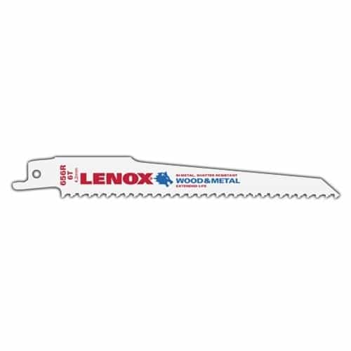 Lenox Reciprocal Saw Blades 6" Long X 3/4" Wide X 0.050" X 6" Tpi 50/Pk - Ace Tool Group - Lenox
