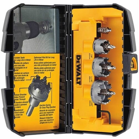 Dewalt Dwacm1802 3 Pc. Metal Cut Holesaw Set - Ace Tool Group - DeWalt