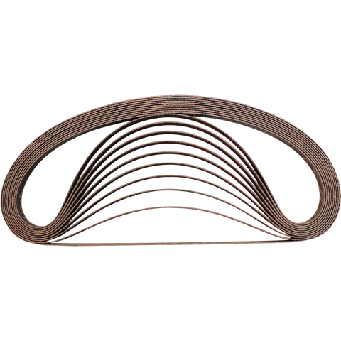 Makita A-34584 1/2 in. x 21 in. Abrasive Belt, 80 Grit, 10/pk - Ace Tool Group - Makita