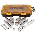 Dewalt DWMT73804 Tough Box Tool Kit, 1/4" & 3/8" Drive Socket Set - Ace Tool Group - DeWalt