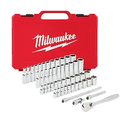 Milwaukee 48-22-9004 1/4" Drive 50pc Ratchet & Socket Set - SAE & Metric - Ace Tool Group - Milwaukee