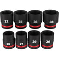 Milwaukee 49-66-7019 8PCSHOCKWAVE Impact Duty 3/4" Drive Metric Standard 6 Point Socket Set - Ace Tool Group - Milwaukee