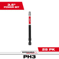 Milwaukee 48-32-4792 Shockwave 3-1/2" Bit Phillips #3 - Bulk (25) - Ace Tool Group - Milwaukee