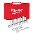 Milwaukee 48-22-9408 3/8 in. Drive SAE Ratchet and Socket Mechanics Tool Set (28-Piece) - Ace Tool Group - Milwaukee