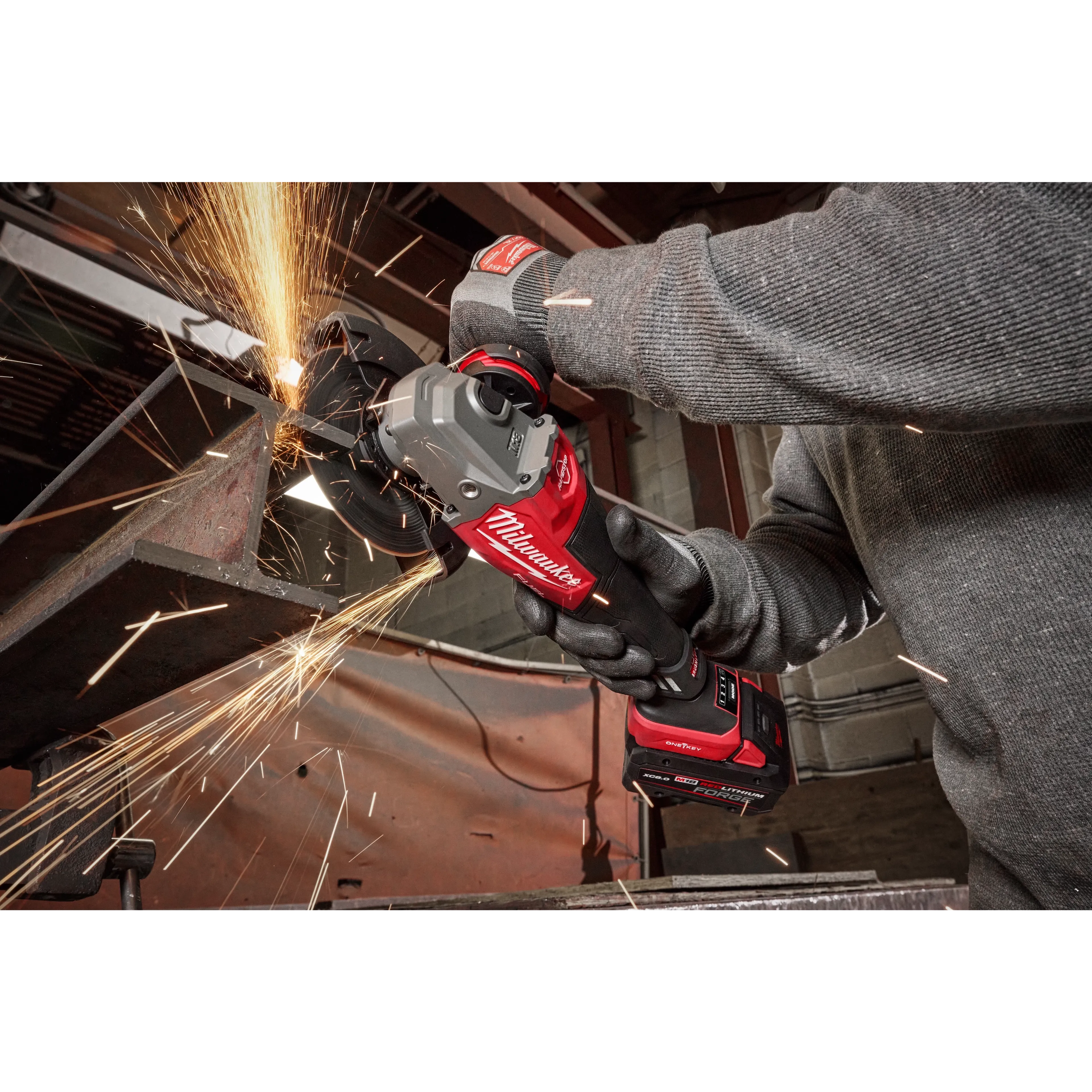 Milwaukee 3672-20 M18 FUEL 4-1/2"-6" Variable Speed Braking Grinder, Paddle Switch w/ ONE-KEY - Ace Tool Group - Milwaukee