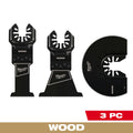Milwaukee 49-10-9004 Milwaukee OPEN-LOK 3PC WOOD CUTTING MULTI-TOOL BLADE VARIETY PACK - Ace Tool Group - Milwaukee