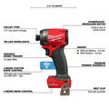 Milwaukee 2957-20 M18 FUEL 1/4" Hex Impact Driver - Ace Tool Group - Milwaukee