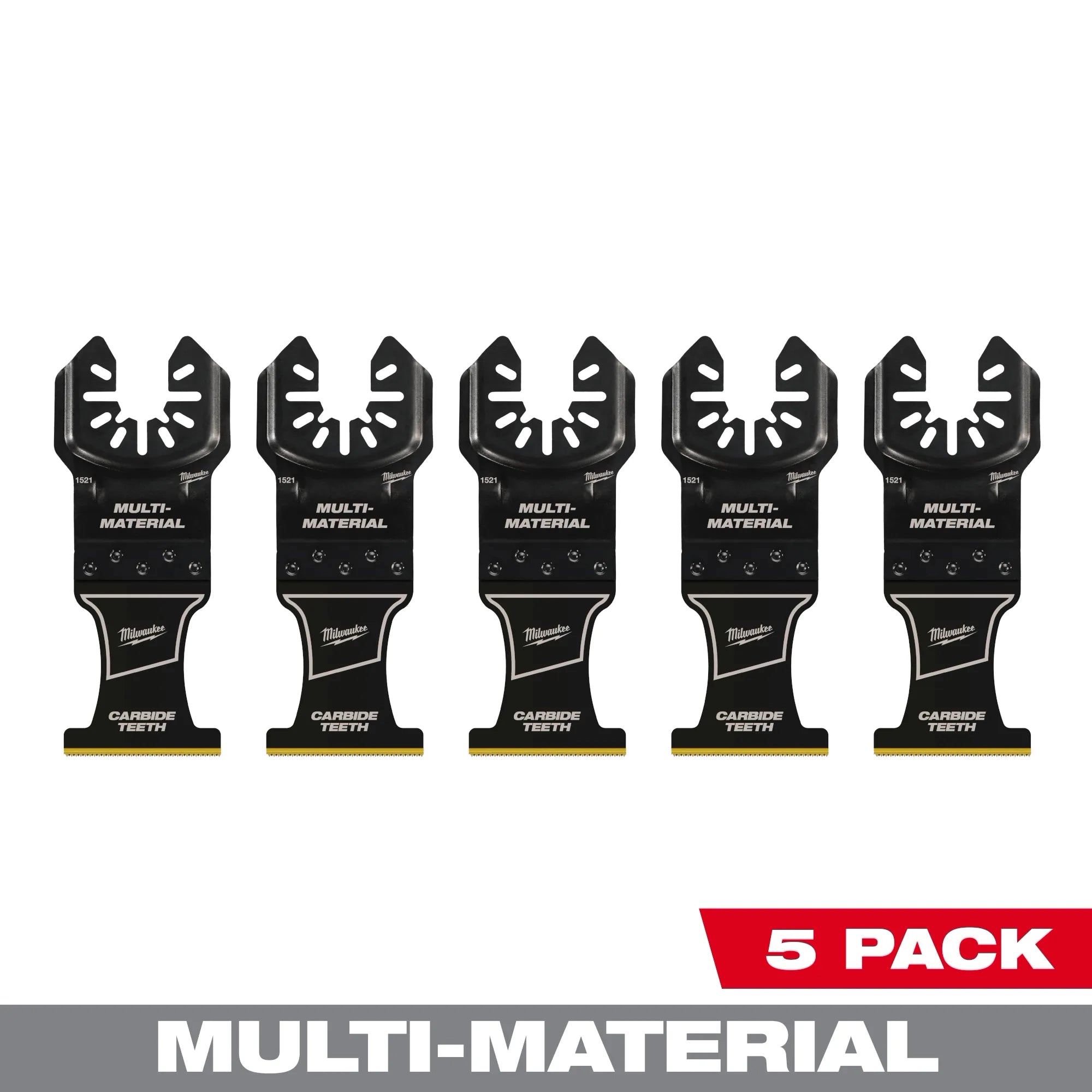 Milwaukee 49-25-1525 Milwaukee OPEN-LOK 1-3/8" TITANIUM ENHANCED CARBIDE TEETH MULTI-MATERIAL BLADE 5PK - Ace Tool Group - Milwaukee