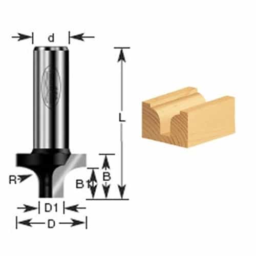 Timberline 210-20 Plunge Round 3/8 Radius Router Bit - Ace Tool Group ...