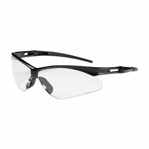 PIP 250-AN-10111 Anser Eyewear, Clear Polycarbonate Lens, Anti-Scratch And Anti-Fog, Black Frame, Radiused Temples W/ Rubber Tips, Soft Rubber Nosepiece, -12 Pack - Ace Tool Group - Protective Industrial Products