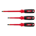 Milwaukee 48-22-2202 3 PC 1000V Insulated Screwdriver Set - Ace Tool Group - Milwaukee