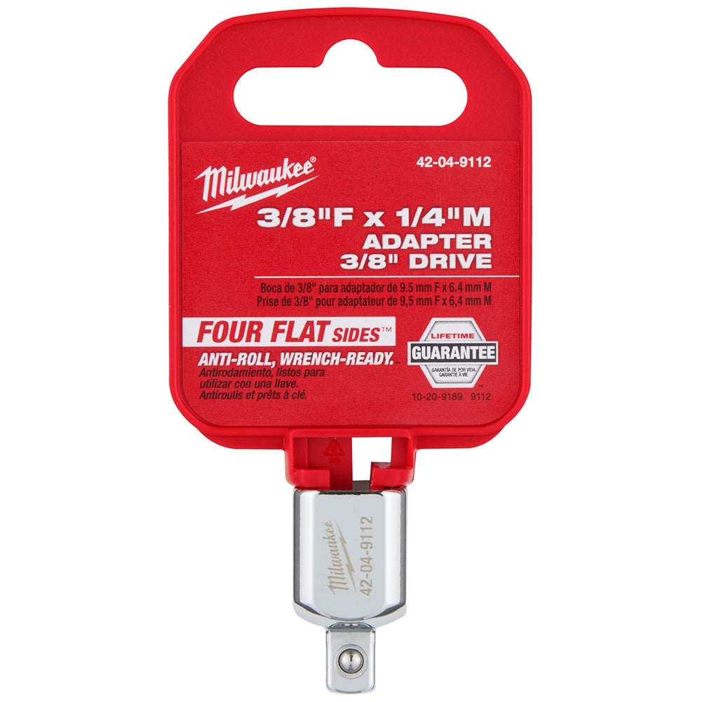 Milwaukee 42-04-9112 3/8" Drive 3/8"F X 1/4"M Adapter - Ace Tool Group - Milwaukee
