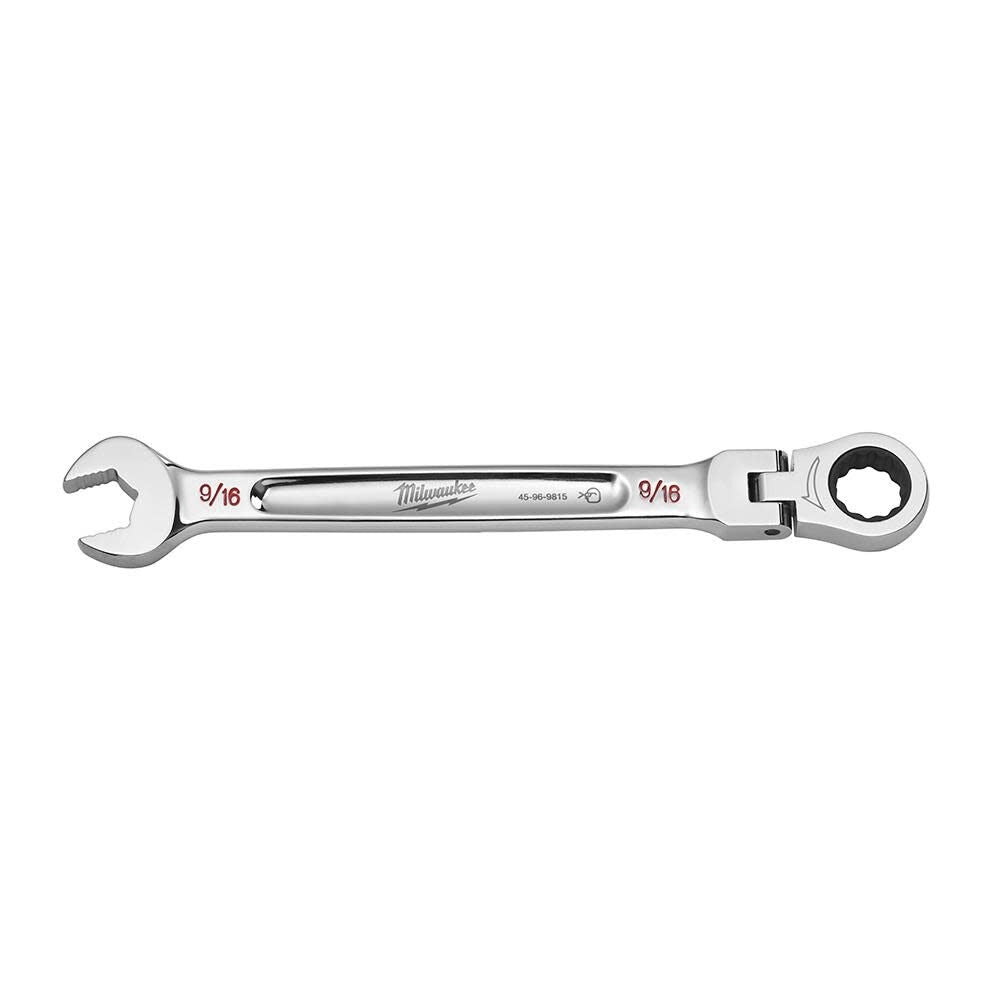 Milwaukee 45-96-9815 9/16in. Flex Head Combination Wrench - Ace Tool Group - Milwaukee