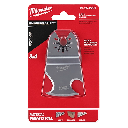 Milwaukee 49-25-2221 Milwaukee OPEN-LOK 3-IN-1 MULTI-CUTTER SCRAPER BLADE 1PK - Ace Tool Group - Milwaukee