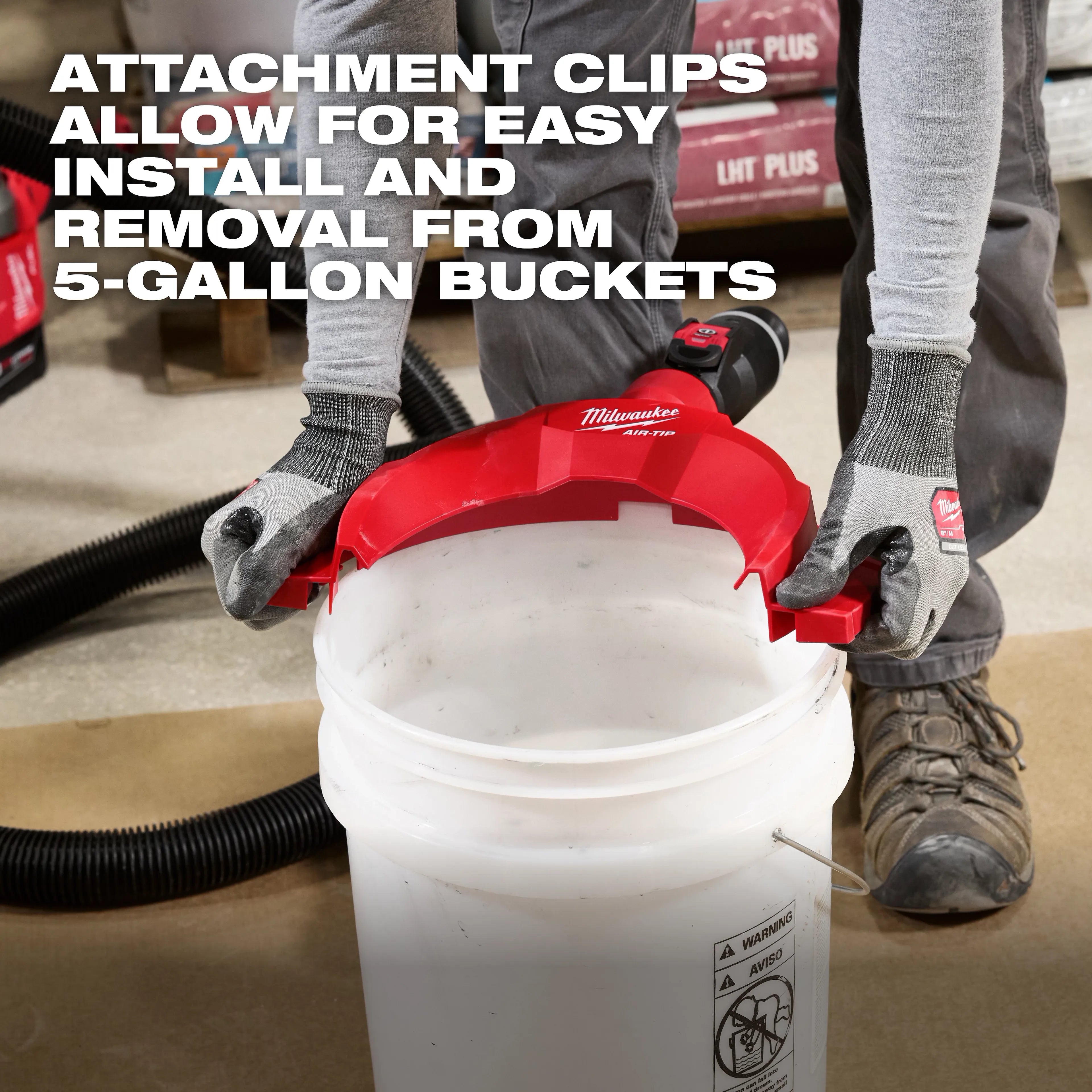 Milwaukee 49-90-2041 AIR-TIP™ Bucket Topper Dust Collector - Ace Tool Group - Ace Tool Group