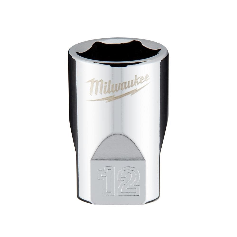 Milwaukee 45-34-9038 1/4 in. Drive 12mm Metric 6-Point Socket - Ace Tool Group - Milwaukee